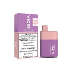 VICE BOX Disposable Vape - Peach Berries Ice available on Canada online vape shop