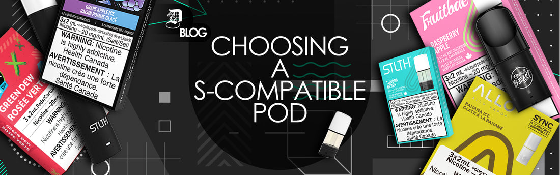 Stlth compatible pods on dark abstract background