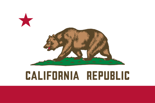 flag of California, text shows  California republic