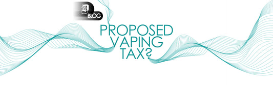 "proposed vaping tax" written on white wallpaper