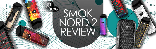 Smok nord 2 vape devices on abstract background blog