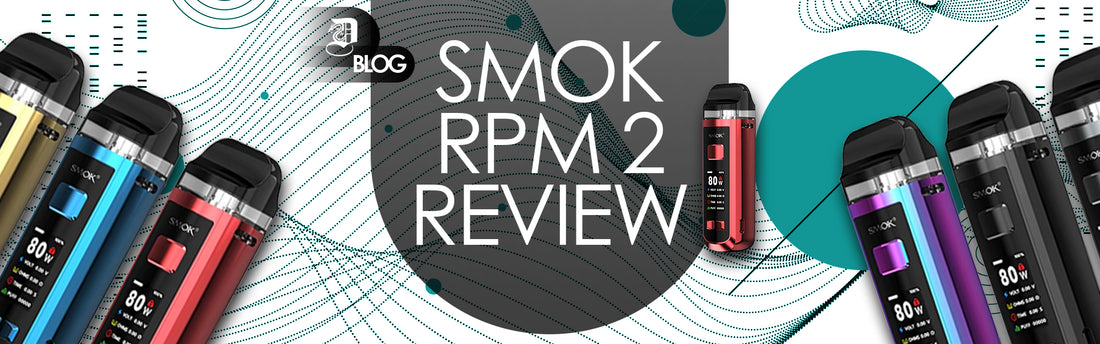 Smok rpm 2 vape device on abstract background 