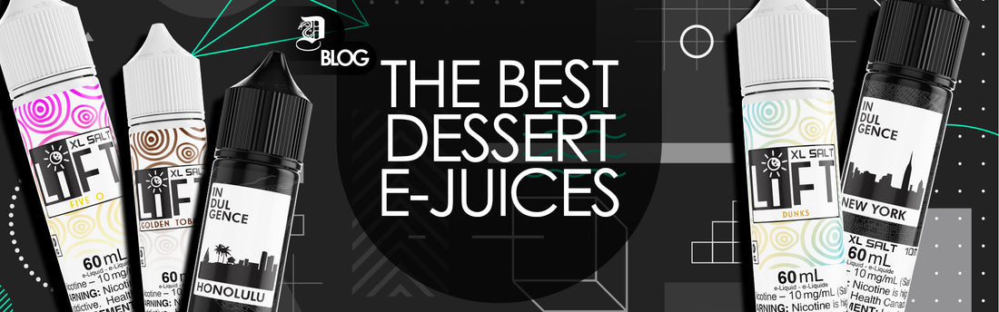 The best dessert e-juices blog banner picture on dragonvape.ca