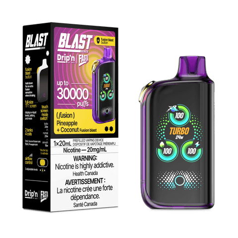 ENVI Drip'n Fasta Blast Fusion Series 30K - Pineapple + Coconut Disposable Vape