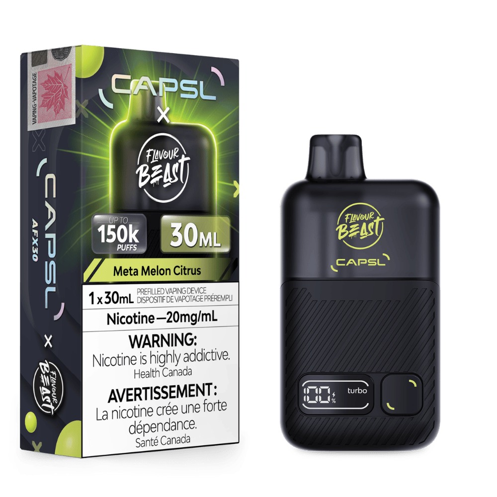 Flavour Beast x CAPSL AFX30 - Meta Melon Citrus Iced Disposable Vape