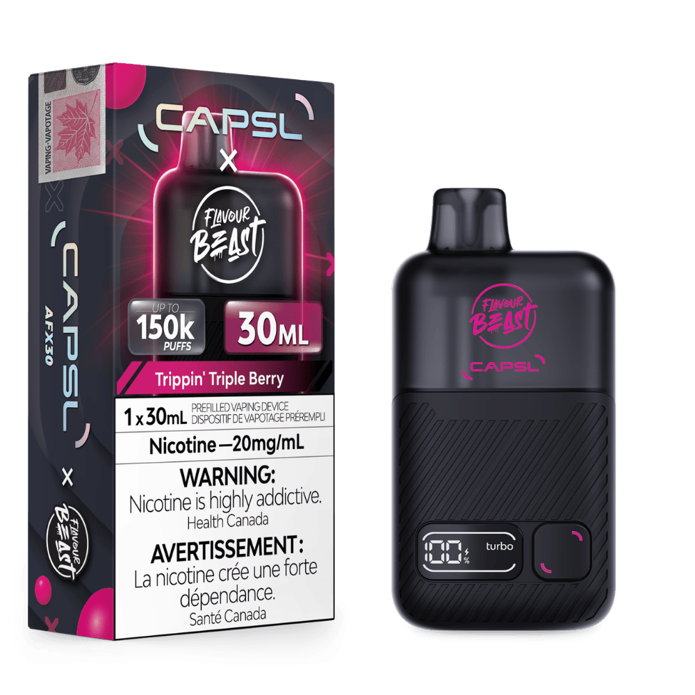 Flavour Beast x CAPSL AFX30 - Trippin Triple Berry Disposable Vape