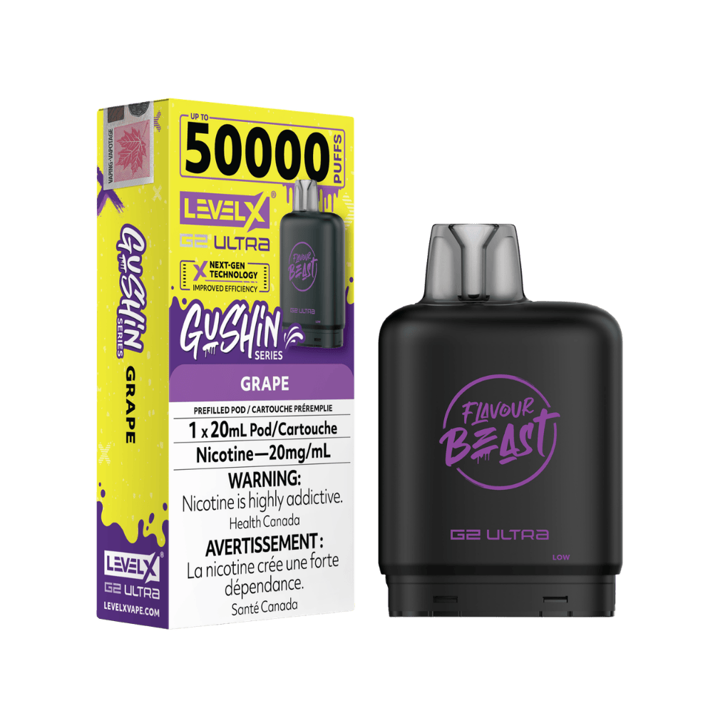 Level X G2 Flavour Beast Ultra Pod - Gushin Grape available on Canada online vape shop