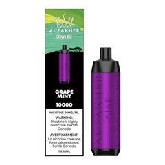 Al Fakher Crown Bar 10K - Grape Mint available on Canada online vape shop