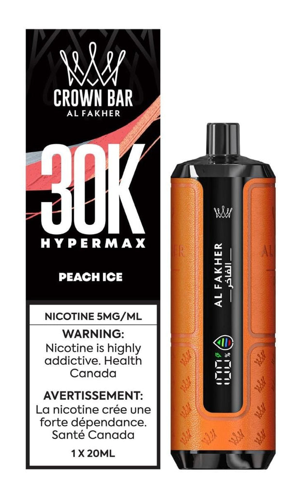 elfbar elfa master akku Al Fakher Crown Bar Hyper Max 30K – Peach Ice
