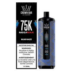 Al Fakher Mega Max 75K - Blue Razz Disposable Vape available on Canada online vape shop