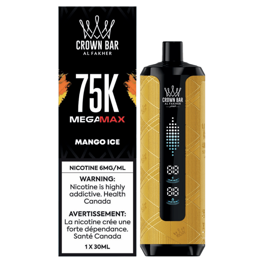 Al Fakher Mega Max 75K - Mango Ice Disposable Vape available on Canada online vape shop