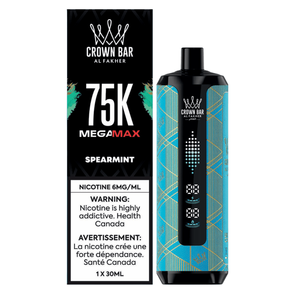 Al Fakher Mega Max 75K - Spearmint Disposable Vape available on Canada online vape shop