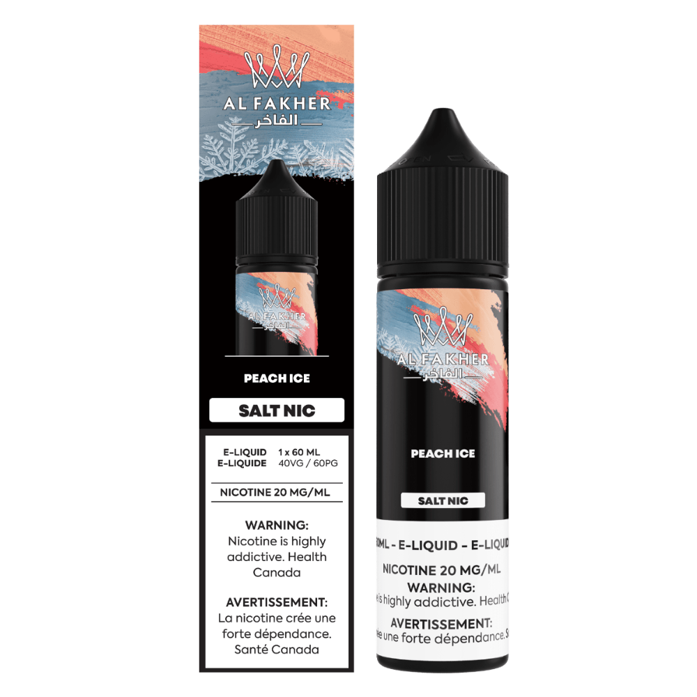 AL Fakher Salt - Peach Ice Nic Salt E-Liquid available on Canada online vape shop