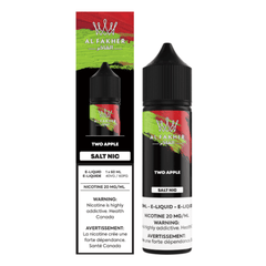 AL Fakher Salt - Two Apple Nic Salt E-Liquid available on Canada online vape shop