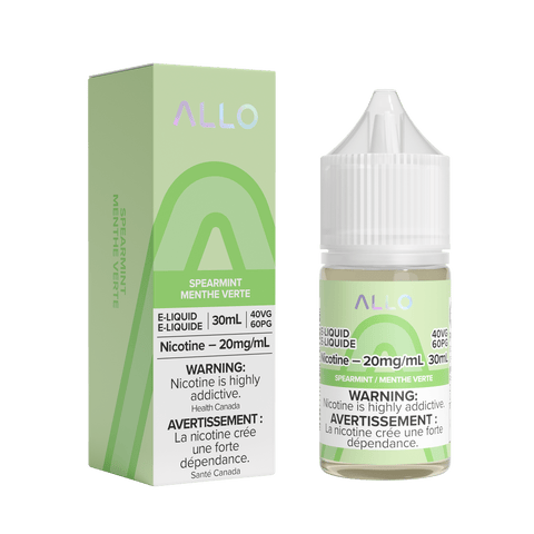 Allo Salt - Spearmint Nic Salt E-Liquid available on Canada online vape shop