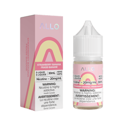 Allo Salt - Strawberry Banana Nic Salt E-Liquid available on Canada online vape shop
