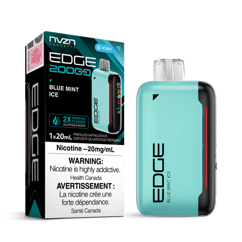 Edge By NVZN - Blue Mint Ice Disposable Vape available on Canada online vape shop