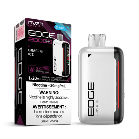 Edge By NVZN - Grape G Ice Disposable Vape available on Canada online vape shop