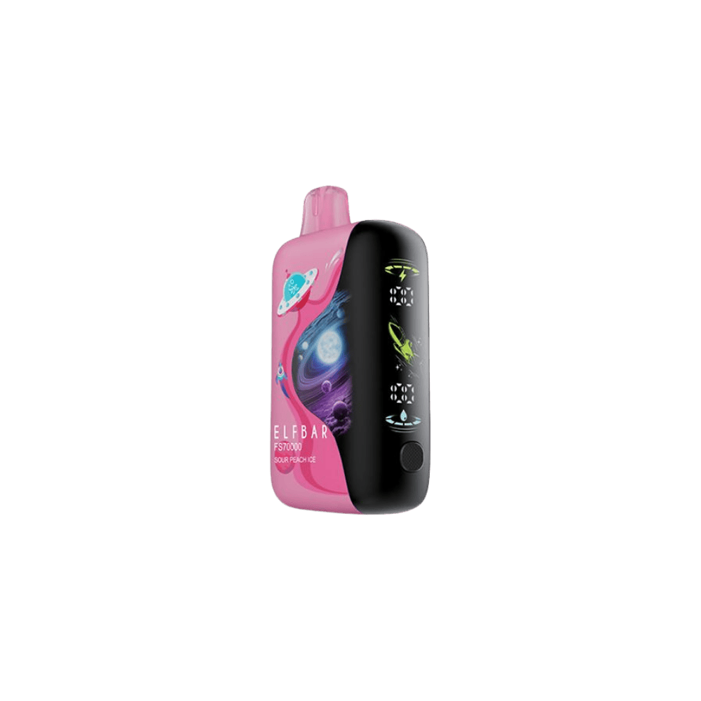 Elf Bar FS70K - Sour Peach Ice Disposable Vape available on Canada online vape shop