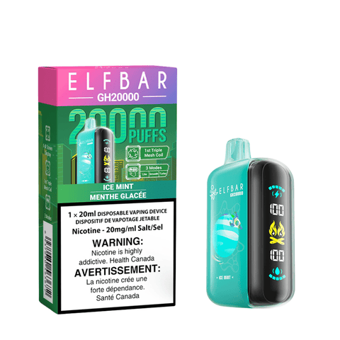 Elf Bar GH20K - Ice Mint Disposable Vape available on Canada online vape shop