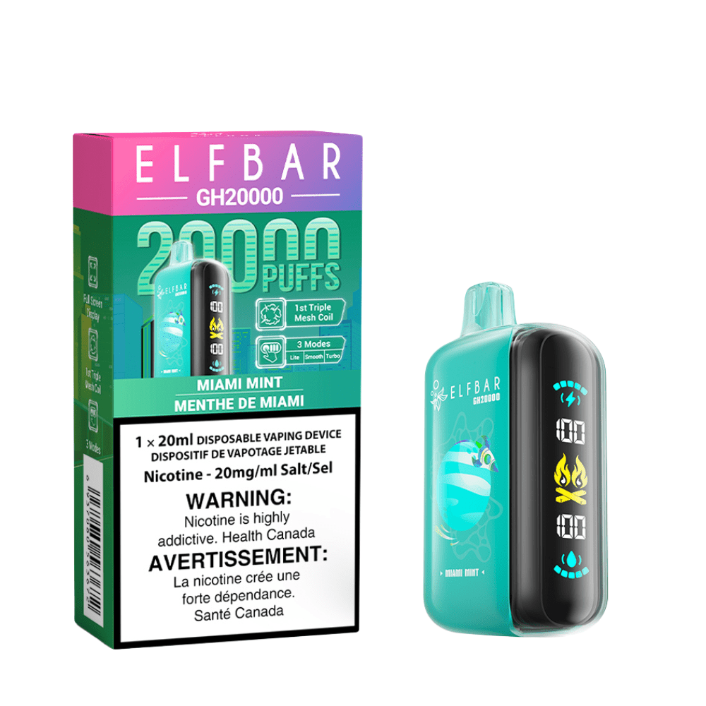 Elf Bar GH20K - Miami Mint Disposable Vape available on Canada online vape shop