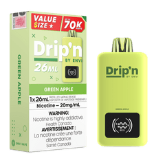 Envi Drip'n 26ML - Green Apple Disposable Vape available on Canada online vape shop