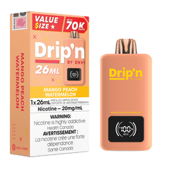 Envi Drip'n 26ML - Mango Peach Watermelon Disposable Vape available on Canada online vape shop
