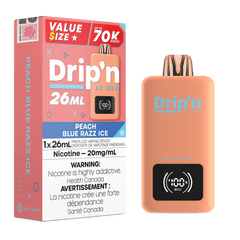Envi Drip'n 26ML - Peach Blue Razz Ice Disposable Vape available on Canada online vape shop