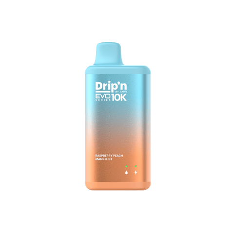 ENVI Drip'n EVO Series 10k - Raspberry Peach Mango Ice Disposable Vape available on Canada online vape shop