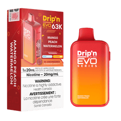 ENVI Drip'n EVO Series 63K - Mango Peach Watermelon Disposable Vape available on Canada online vape shop