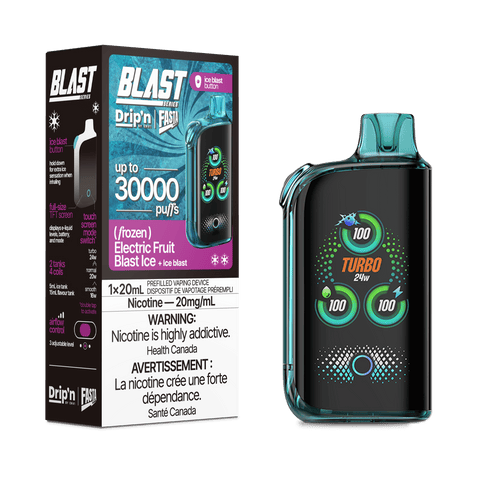 ENVI Drip'n Fasta Blast 30k - Electric Fruit Blast Ice Disposable Vape available on Canada online vape shop