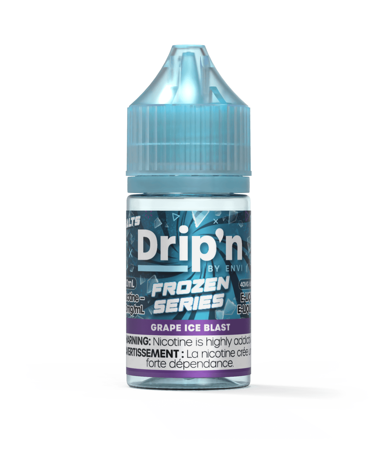 Envi Drip'n Frozen Salt - Grape Ice Blast available on Canada online vape shop