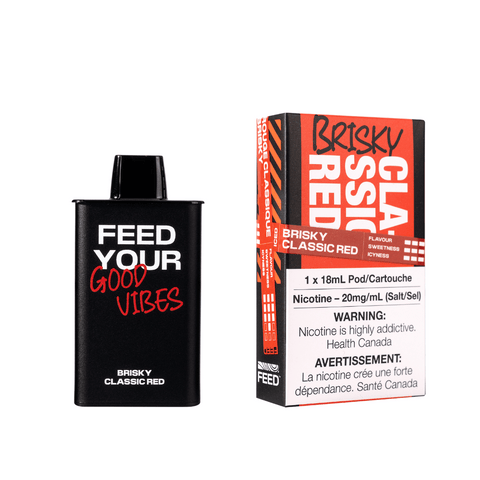 FEED 9K Pod - Brisky Classic Red available on Canada online vape shop