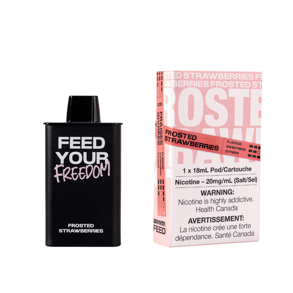 FEED 9K Pod - Frosted Strawberries available on Canada online vape shop