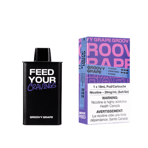 FEED 9K Pod - Groovy Grape available on Canada online vape shop