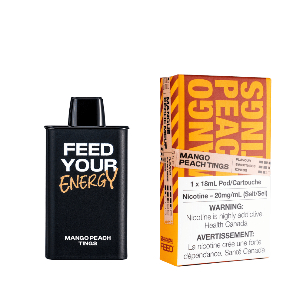 FEED 9K Pod - Mango Peach Tings available on Canada online vape shop