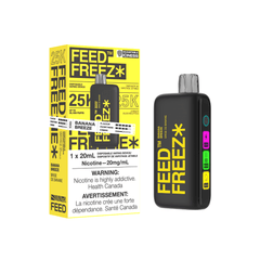 FEED FREEZ 25K - Banana Breeze Disposable Vape available on Canada online vape shop