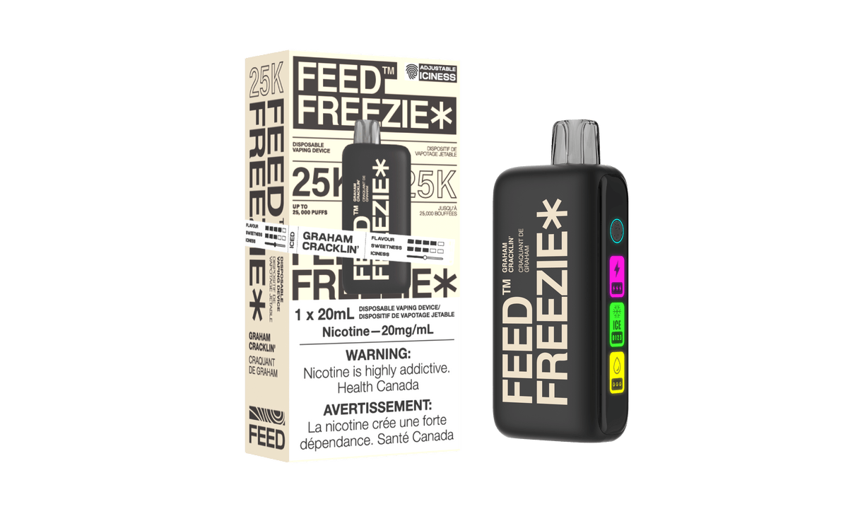 FEED Freezie 25K - Graham Cracklin Disposable Vape available on Canada online vape shop