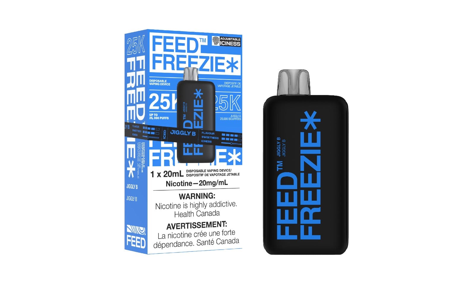 FEED Freezie 25K - Jiggly B Disposable Vape available on Canada online vape shop