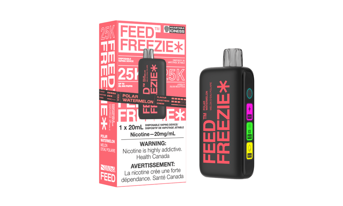 FEED Freezie 25K - Polar Watermelon Disposable Vape available on Canada online vape shop