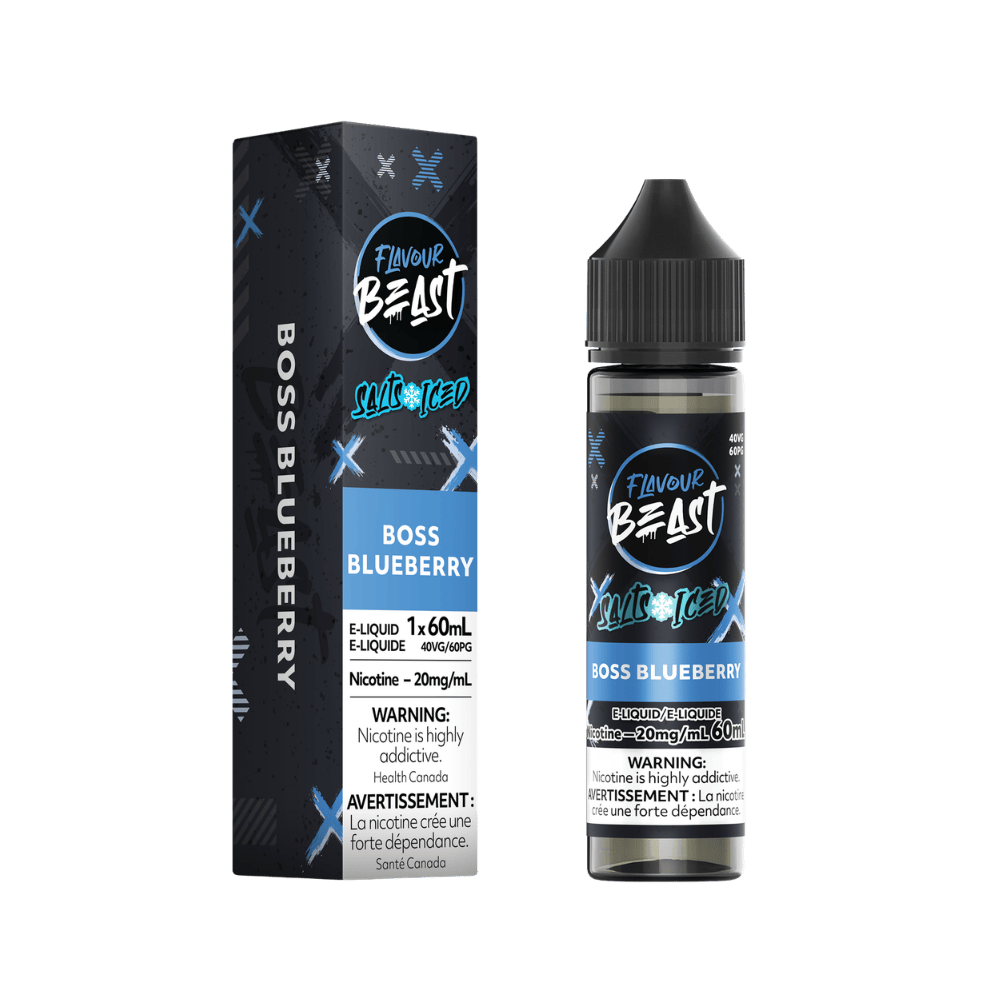 Flavour Beast 60ML Salt - Boss Blueberry Nic Salt E-Liquid available on Canada online vape shop