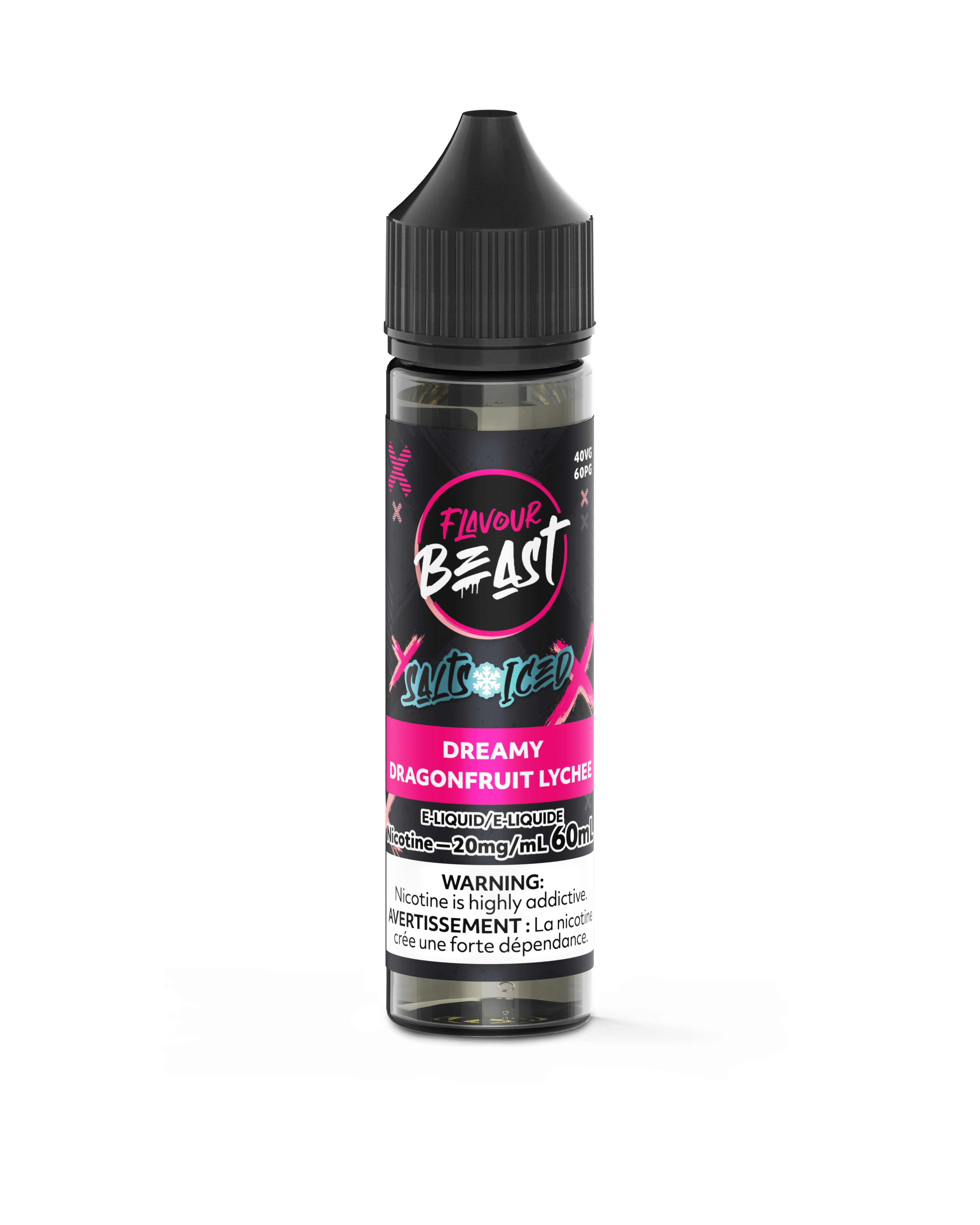 Flavour Beast 60ML Salt - Dreamy Dragonfruit Lychee Iced Nic Salt E-Liquid available on Canada online vape shop