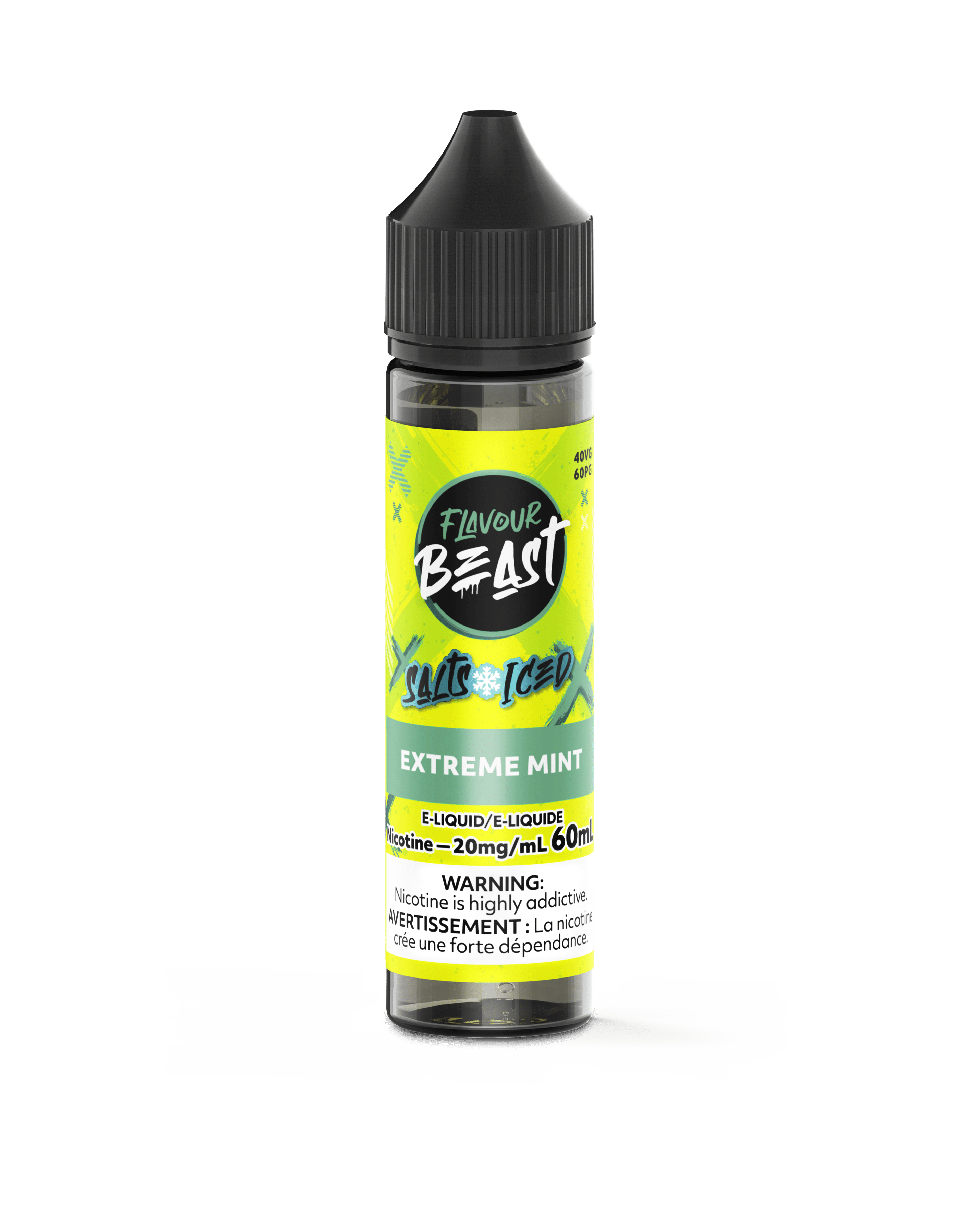 Flavour Beast 60ML Salt - Extreme Mint Nic Salt E-Liquid available on Canada online vape shop