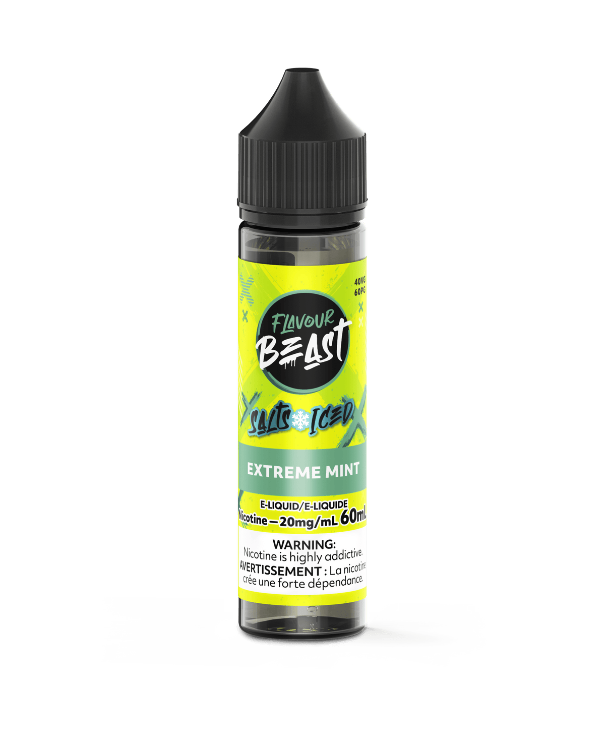 Flavour Beast 60ML Salt - Extreme Mint Nic Salt E-Liquid available on Canada online vape shop