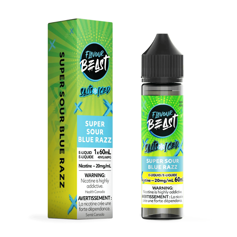 Flavour Beast 60ML Salt - Super Sour Blue Razz Nic Salt E-Liquid available on Canada online vape shop
