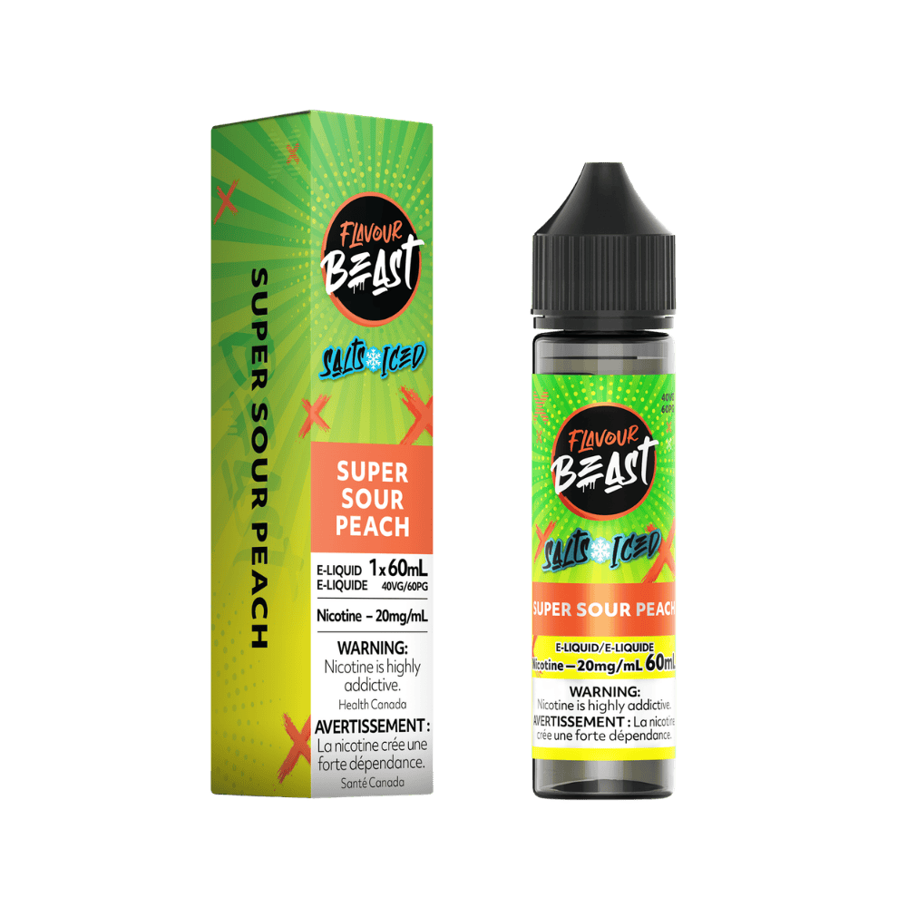 Flavour Beast 60ML Salt - Super Sour Peach Nic Salt E-Liquid available on Canada online vape shop