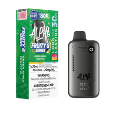 Flavour Beast Alpha 80K - Green Apple Fruity G Disposable Vape available on Canada online vape shop