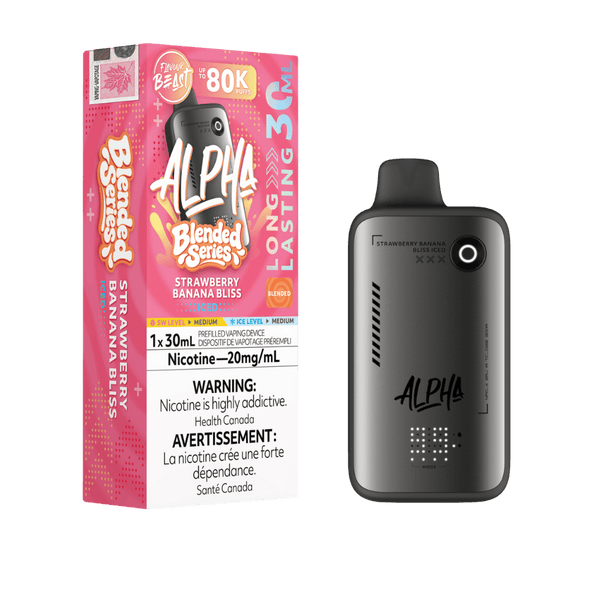 Flavour Beast Alpha 80K – Strawberry Banana Bliss Iced Disposable