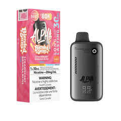 Flavour Beast Alpha 80K - Strawberry Banana Bliss Iced Disposable Vape available on Canada online vape shop