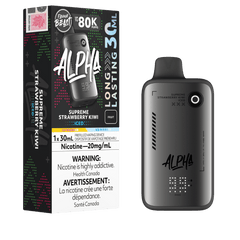 Flavour Beast Alpha 80K - Supreme Strawberry Kiwi Iced Disposable Vape available on Canada online vape shop